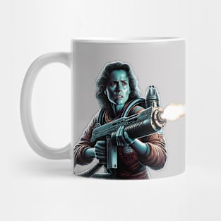 Ellen Ripley with Flame Thrower Mug